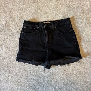 Madewell High Rise Black Demin Short- size 29